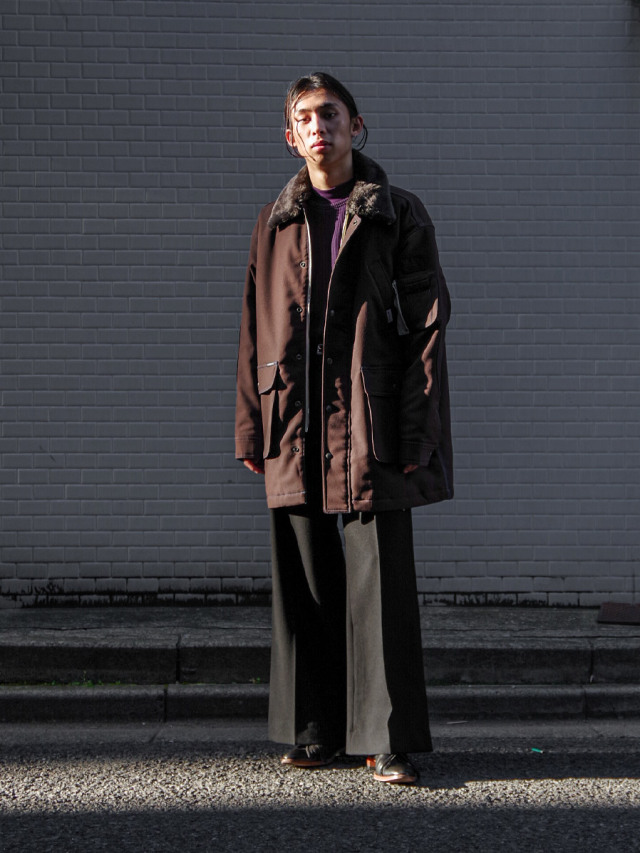 パンツ Sasquatchfabrix.FLARE SHILHOUETTE SLACKS 2023AW】 Sasquatchfabrix. (サスクワァッチファブリックス