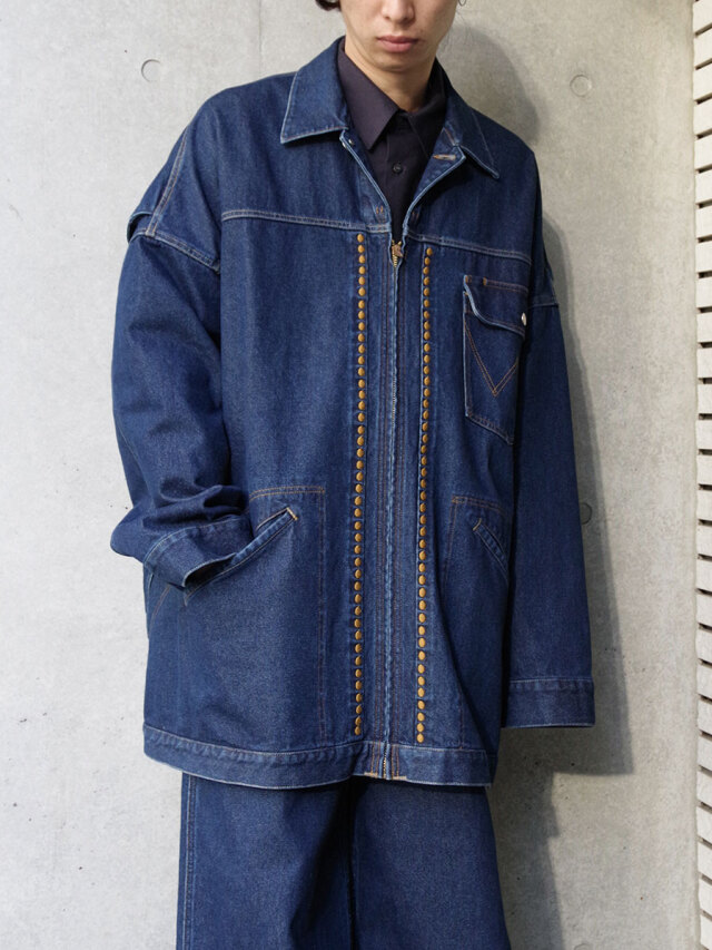 シンヤコヅカ　ジャケット SHINYAKOZUKA(シンヤコヅカ)/ANTIQUE JACKET WITH NO PRINT/GREY