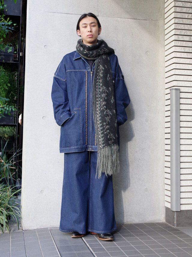 the POOL aoyama 藤原ヒロシ チャイナジャケット グレー Mサイズ Yohji Yamamoto POUR HOMME ヨウジヤマモトプールオム シングル