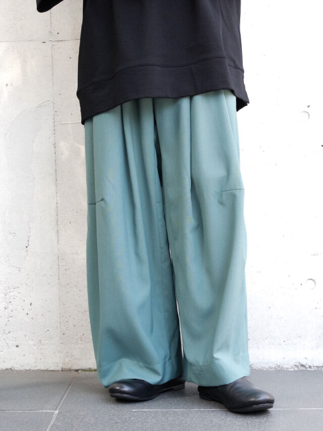 SHINYAKOZUKA "BAGGY (TROPICAL WOOL)" - JADE (PALE GREEN)