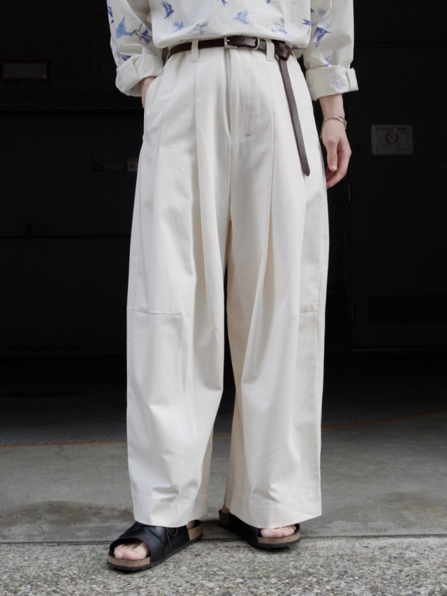 SHINYAKOZUKA "BAGGY (COTTON)" - WHITE