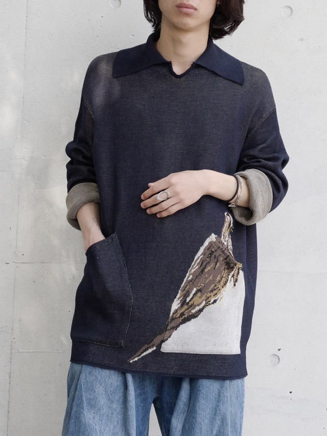 SHINYAKOZUKA "NEST" - FEMALE (NAVY BLACK×BROWN)