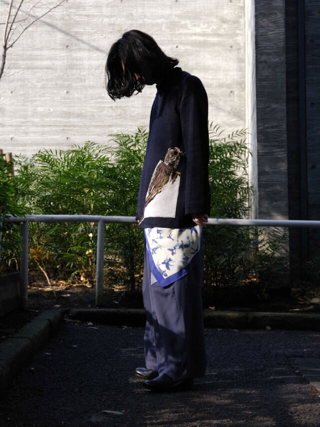 SHINYAKOZUKA LOCK OF BIRDS スカーフ　シルク 2022SS】 SHINYAKOZUKA （シンヤコヅカ） 