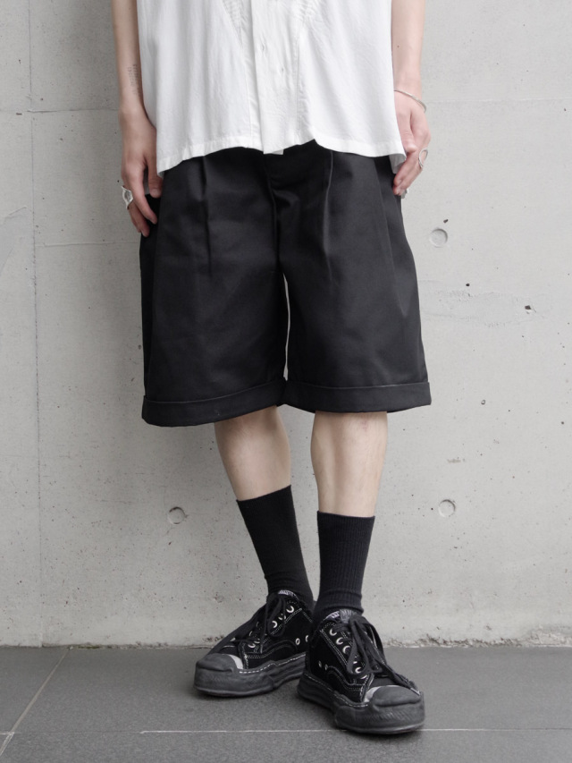 SHINYAKOZUKA "SLIGHT BAGGY SHORTS WITH DICKIES" - BLACK