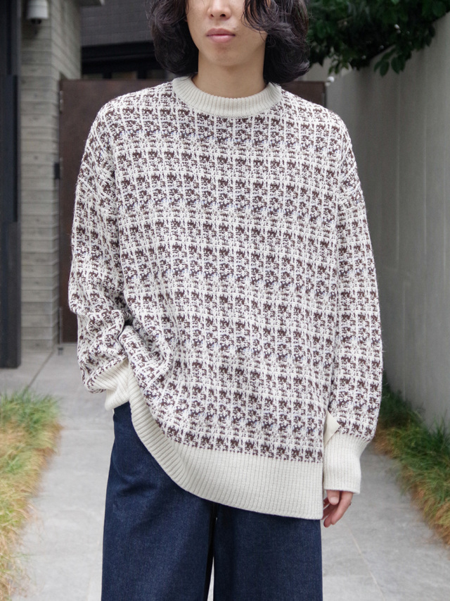 SHINYAKOZUKA "TWEED-ISH JUMPER" KNIT