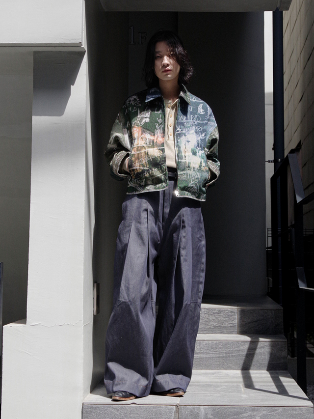 希少☆SHINYAKOZUKA シンヤコズカ ブラックウォッチ柄 バギーパンツ  