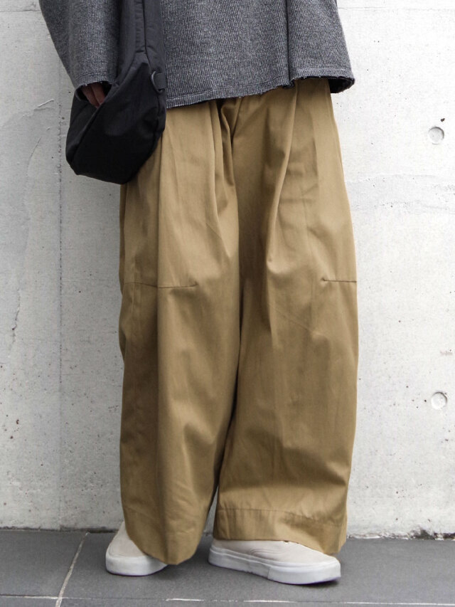 SHINYAKOZUKA "UPCYCLED BAGGY" - KHAKI