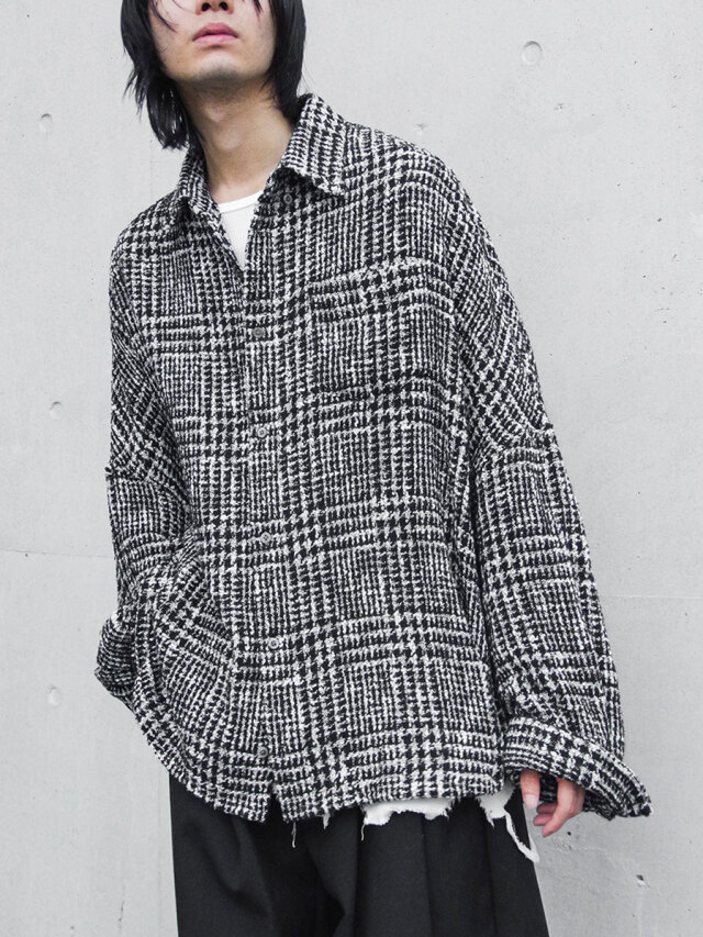 SHINYAKOZUKA "GIANT SHIRT(ISSUE#7)" - BLACK AND SNOW