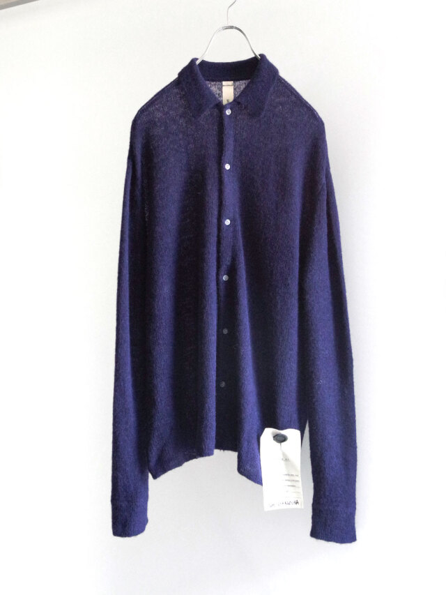 SHINYAKOZUKA "NOTHING SPECIAL KNITTED SHIRT" - DAYBREAK NAVY