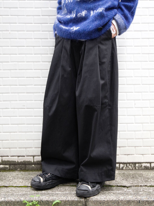 SHINYAKOZUKA "UPCYCLED BAGGY" - BLACK
