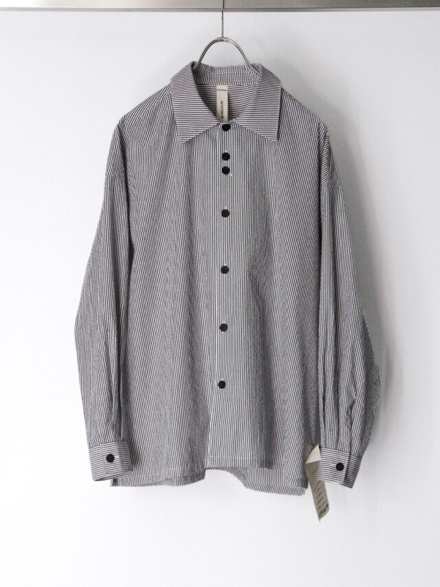 SHINYAKOZUKA "ROOMY SHIRT(ISSUE#8)" - BLACK STRIPE