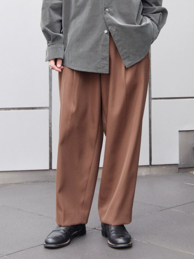 soe "WIDE LEGGED TROUSERS" - BROWN