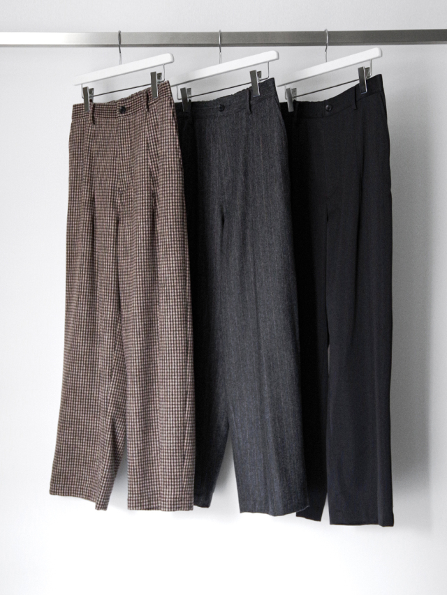 【希少】SOE/ソーイ Tapered Velvet Trousers 25AW】 soe (ソーイ) 