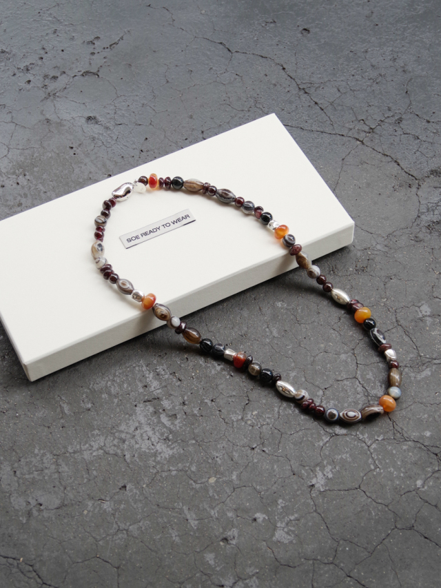 soe "Amulet Necklace" - D.PURPLE/SILVER