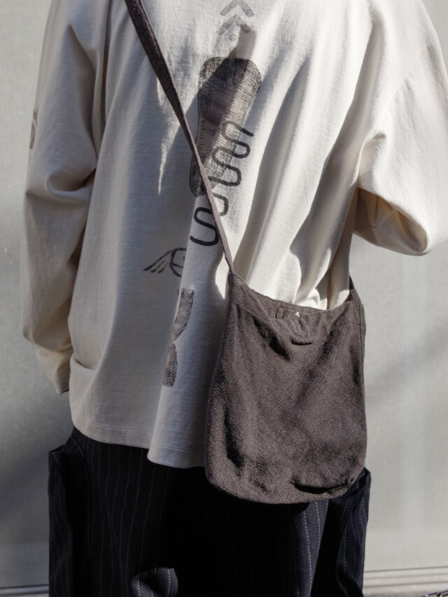 新品 ヨーコサカモト 25SS RESEARCHER BAG ブラック 5440 YOKO SAKAMOTO ヨーコサカモト RESEARCHER BAG [KAKISHIBU] YS