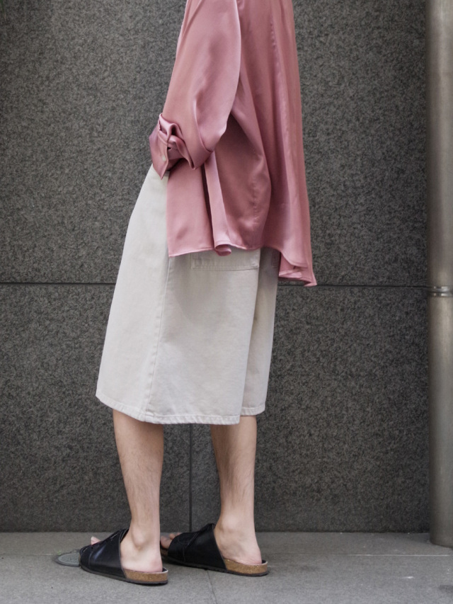 studio nicholson デニム　ショートパンツ STUDIO NICHOLSON スタジオニコルソン デニムプリーツパンツ