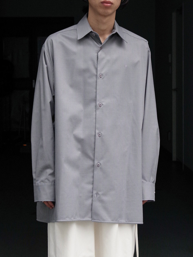 th products "TECHNICAL WOOL OVERSIZED SHIRT"