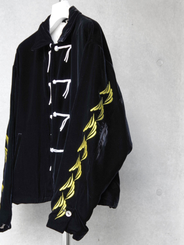 ジャケット・アウター Urig EMB VELVET CHINA JACKET [BLACK] EMB VELVET CHINA JACKET [BLACK] | Urig