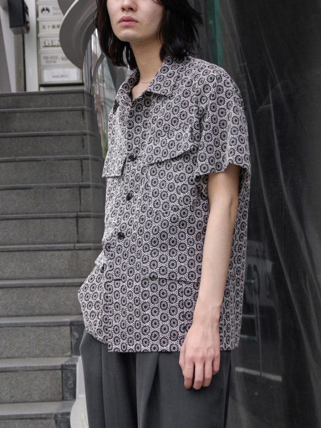 Urig "ROUND EMB DRESS FATIGUE SHIRT SS"