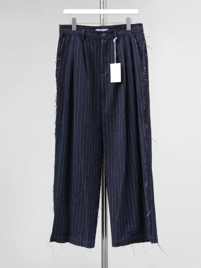 Urig "STRIPE SCHADEN 3TUCK PANTS NL" - NAVY