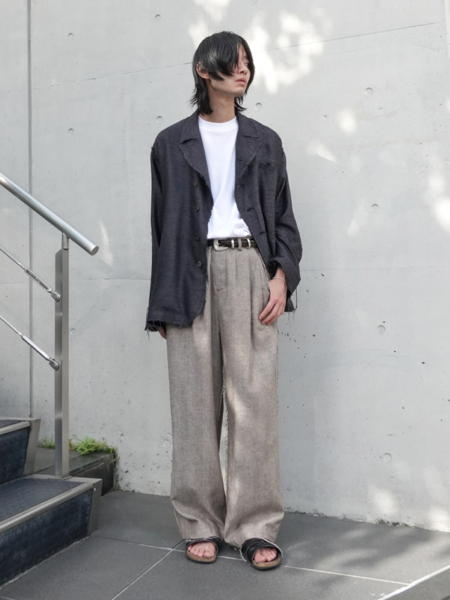 Urig STRIPE SCHADEN 3TUCK PANTS NL サイズ1 24ssimage_w11.jpg?v=1750149915