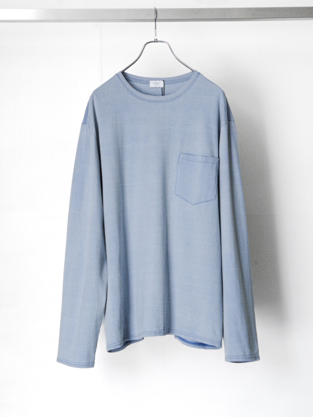 URU "CREW NECK L/S TEE B" - F.BLUE