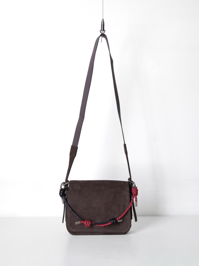 URU "SUEDE BAG" - BROWN×RED