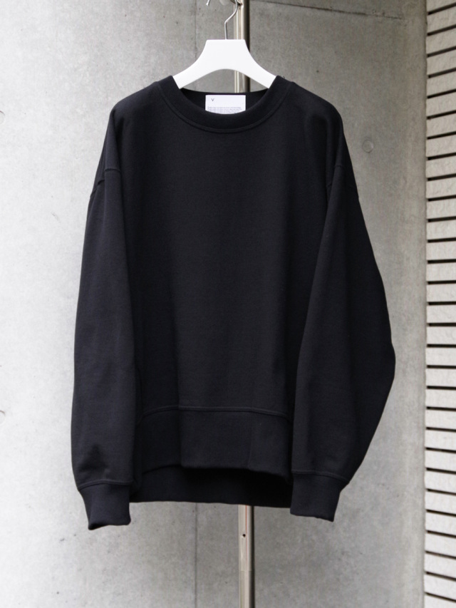 VOAAOV "AIR URAKE SWEAT CREW NECK PULLOVER" - BLACK