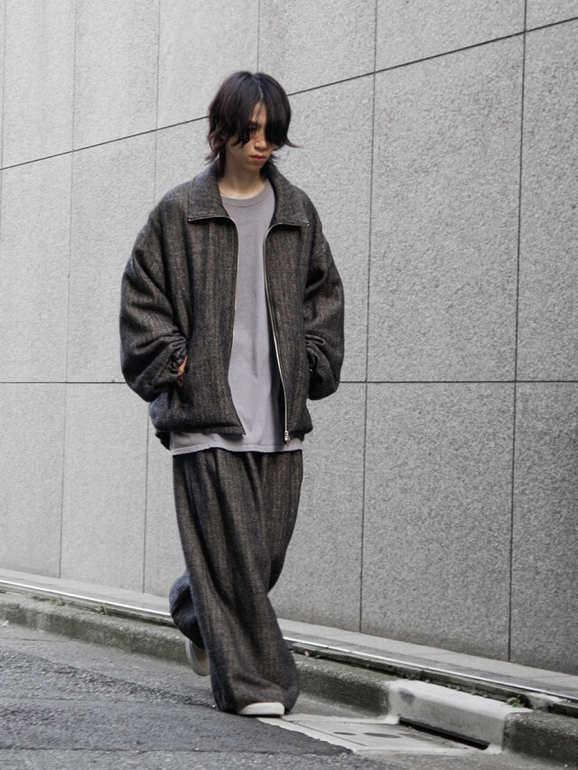 2025AW】VOAAOV (ヴォアーブ) WOOL LINEN HERRINGBONE Blouson