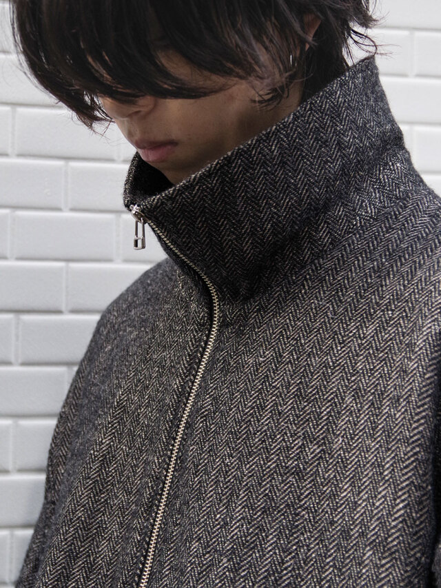 2025AW】VOAAOV (ヴォアーブ) WOOL LINEN HERRINGBONE Blouson