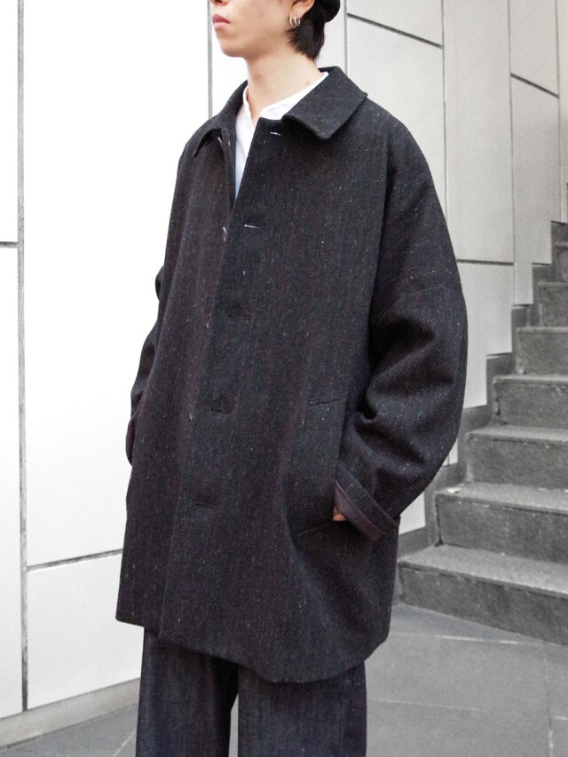 YOKO SAKAMOTO GB TWEED JACKET ジャケット コートkhoki - ジャケット