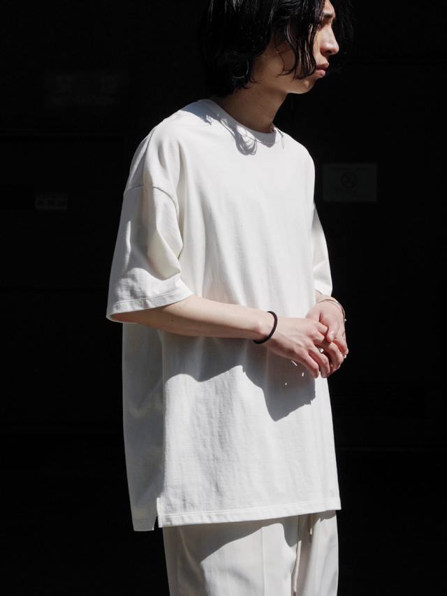 【YOKO CHAN (ヨーコチャン) 】半袖クールネックTシャツ36 ホワイト CUTSEW – YOKO CHAN