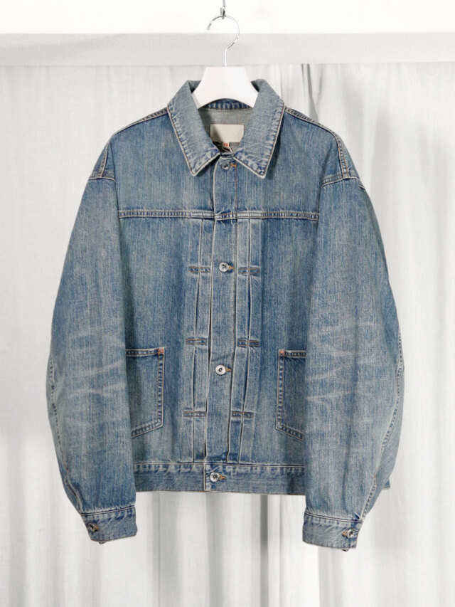 YOKO SAKAMOTO "DENIM JACKET" - FADE INDIGO