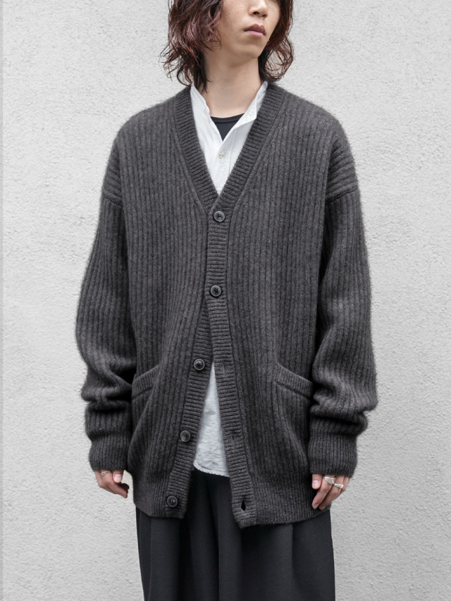 YOKO SAKAMOTO "YAK KNIT CARDIGAN" - HEATHER GRAY