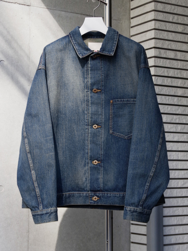 YOKO SAKAMOTO "DENIM JACKET" - FADE INDIGO