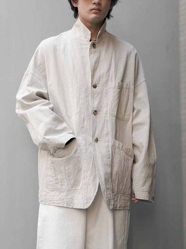 YOKO SAKAMOTO "CLASSIC SACK JACKET" - BEIGE