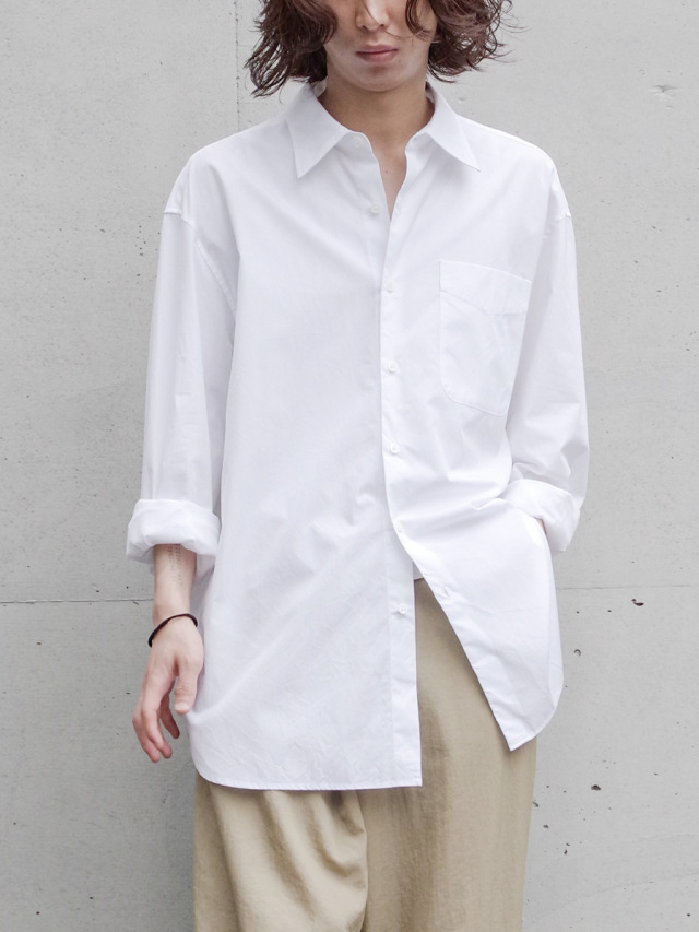 YOKO SAKAMOTO "DRESS SHIRT" - WHITE
