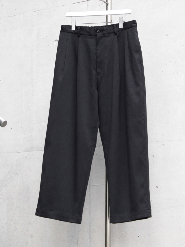 YOKO SAKAMOTO "SUIT WIDE TROUSERS" - BLACK