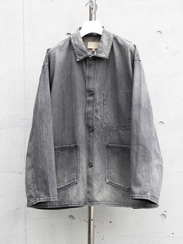 YOKO SAKAMOTO "DENIM COVERALL" - FADE BLACK