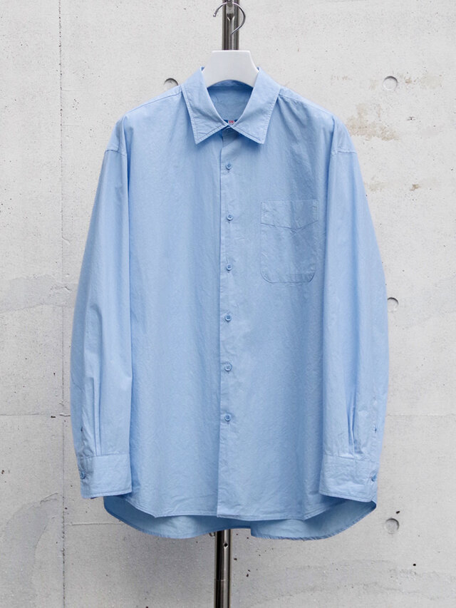 YOKO SAKAMOTO "REGULAR COLLAR SHIRT" - SKY BLUE