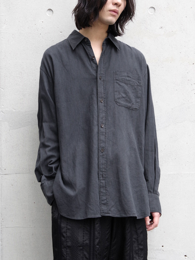 YOKO SAKAMOTO "REGULAR COLLAR SHIRT" - SUMI INK