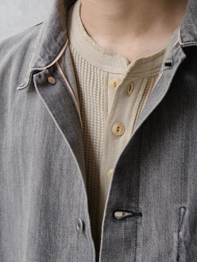 24SS ヨーコサカモト デニムカバーオール YOKO SAKAMOTO(ヨーコサカモト)のデニムカバーオール | YURAGI