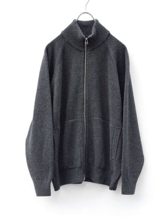 YOKO SAKAMOTO "DRIVERS KNIT" - CHARCOAL GRAY