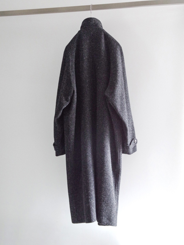 定価86900円 YOKO SAKAMOTO ウール　オーバーサイズコート　L YOKO SAKAMOTO - KASURI OVER COAT, BLACK | COELACANTH ヨーコ