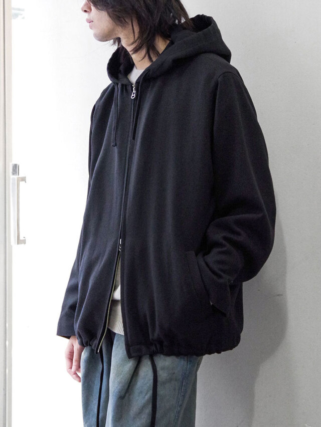 YOKO SAKAMOTO "HOODIE JACKET" - BLACK