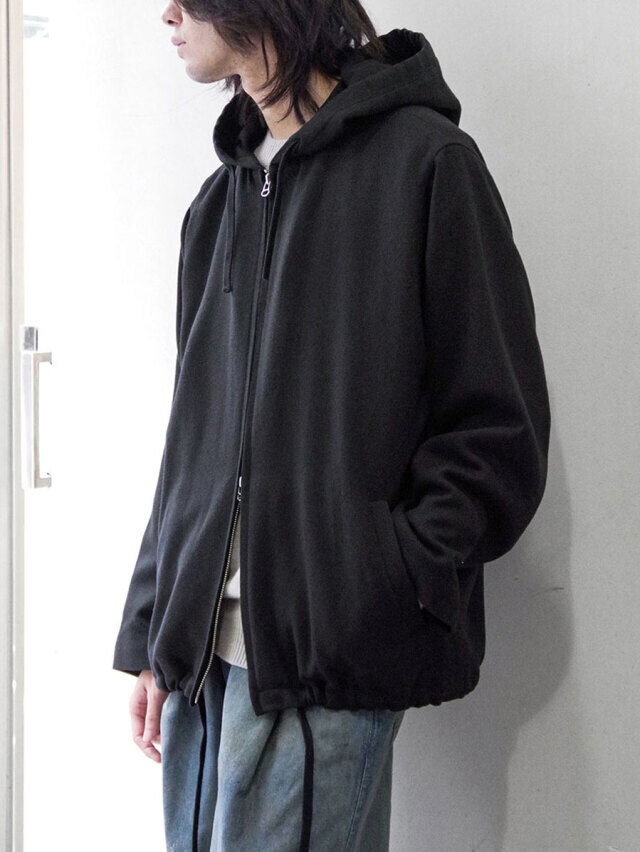 YOKO SAKAMOTO "HOODIE JACKET" - BLACK