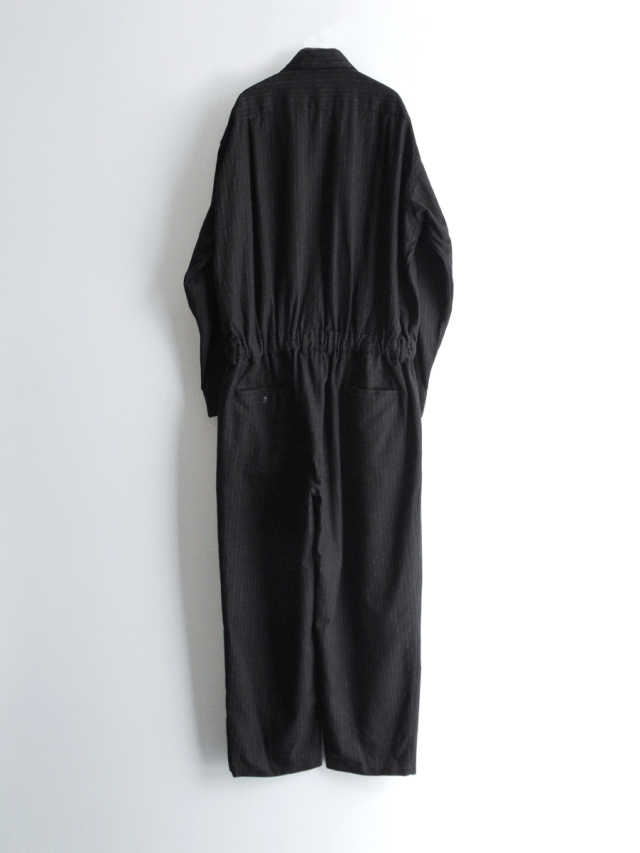 YOKO SAKAMOTO JUMP SUIT 25ss 黒L つなぎ　定価6万 2025AW】 YOKO SAKAMOTO (ヨーコサカモト) 