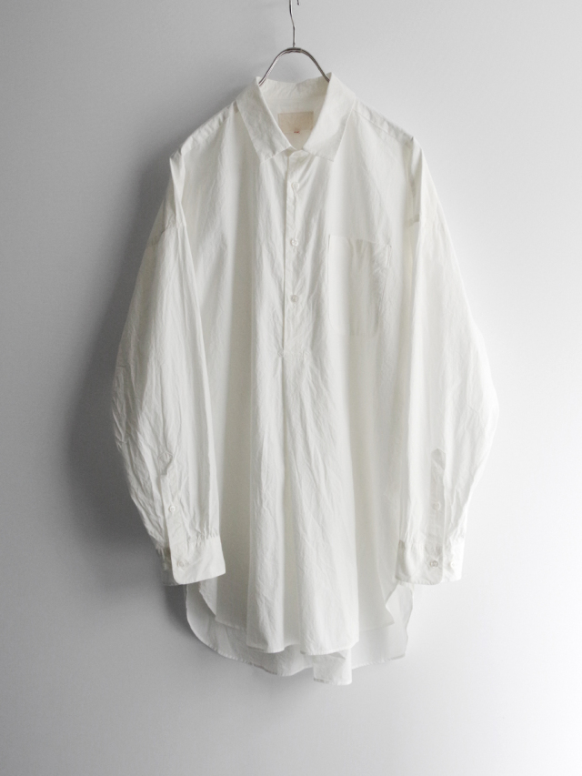 YOKO SAKAMOTO "PULLOVER SHIRT" - WHITE