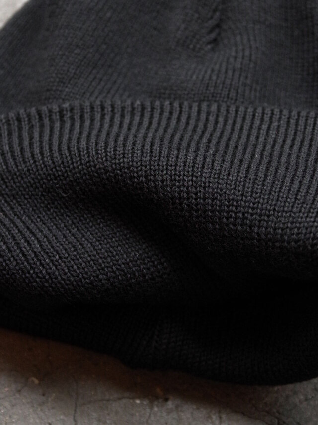【黒】YOKO SAKAMOTO KNIT BIG WATCH CAP YOKO SAKAMOTO - 【残りわずか】Knit Big Watch Cap(COTTON