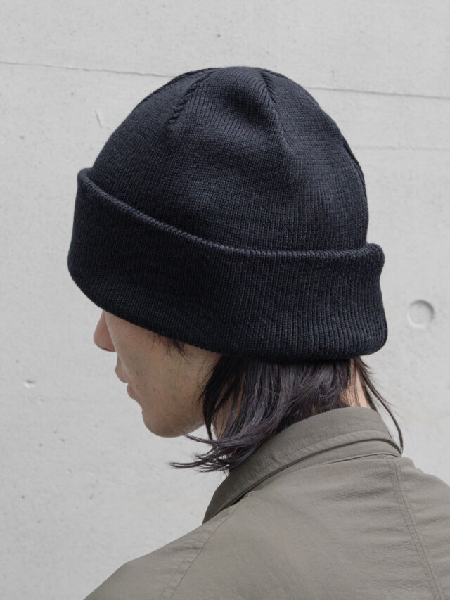yoko sakamoto ニットキャップ ブラック 2025AW】 YOKO SAKAMOTO (ヨーコサカモト) 